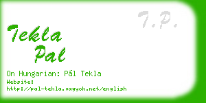 tekla pal business card